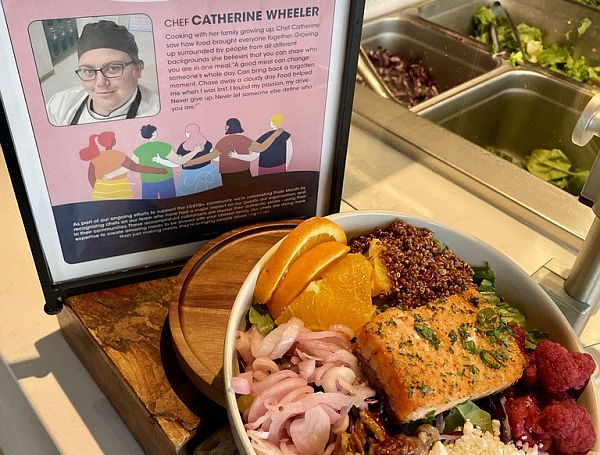 chef spotlight poster with dish